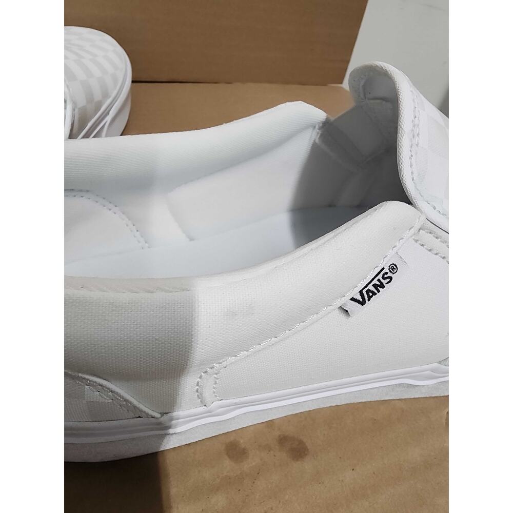 USED Vans Unisex Classic Slip-On (Checkboard) Truewhite/T Skate Shoe 13 Men US - Picture 5 of 11